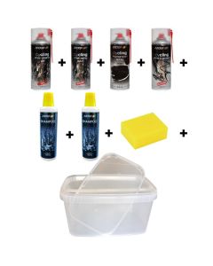 komplet pleje & vaskespand til ladcykler