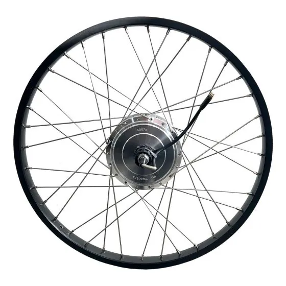 Christiania 24" Baghjul Med Promovec Motor. sort alu.