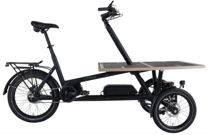 Chike e-cargobike sort ladcykel